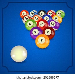 set of billiard balls, billiards, 