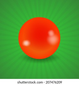set of billiard balls, billiards, orange ball
