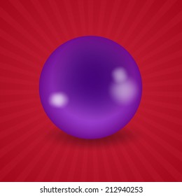 set of billiard balls, billiards, purple ball