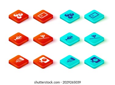 Set Billiard pocket, Location with billiard ball, Award cup, cue and, table and  icon. Vector