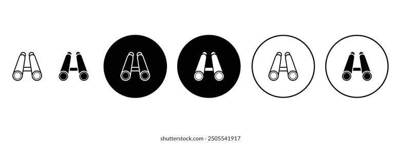 Set of Binoculars icon collection. Binoculars icon symbol. Vector Illustration.