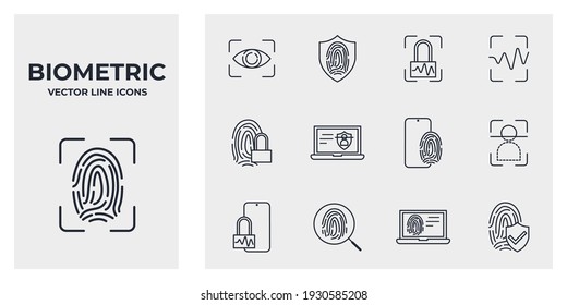 38,113 Biometric Icons Images, Stock Photos & Vectors | Shutterstock