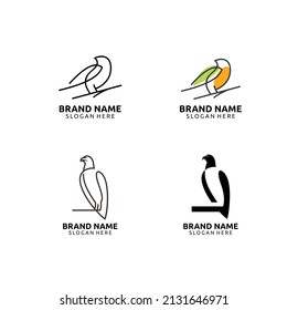 set of bird logo design	