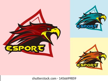 set bird logo design. design full color logo. logo cartoon design vector. set mascots birds
