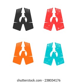 Set of bird logo illustration