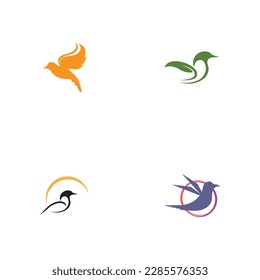 set of Bird logo images illustration design