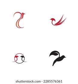 set of Bird logo images illustration design