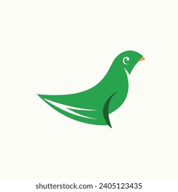 Set of Bird logo template with line art style. Creative abstract bird logo collection. Vector illustration in simple hand drawn and linocut style - natural print, poster or logo design birds logo