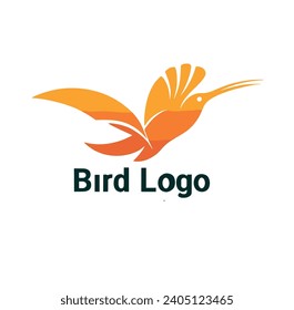 Set of Bird logo template with line art style. Creative abstract bird logo collection. Vector illustration in simple hand drawn and linocut style - natural print, poster or logo design birds logo