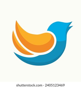Set von Bird-Logo-Vorlage mit Linienart-Stil. Kreative Kollektion abstrakter Vogel-Logos. Vektorgrafik im einfachen, handgezeichnet und im Linocut-Stil - Logo für natürliches Druck, Poster oder Logo