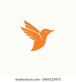 Set of Bird logo template with line art style. Creative abstract bird logo collection. Vector illustration in simple hand drawn and linocut style - natural print, poster or logo design birds logo
