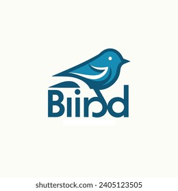Set of Bird logo template with line art style. Creative abstract bird logo collection. Vector illustration in simple hand drawn and linocut style - natural print, poster or logo design birds logo