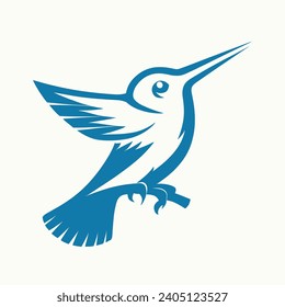 Set of Bird logo template with line art style. Creative abstract bird logo collection. Vector illustration in simple hand drawn and linocut style - natural print, poster or logo design birds logo