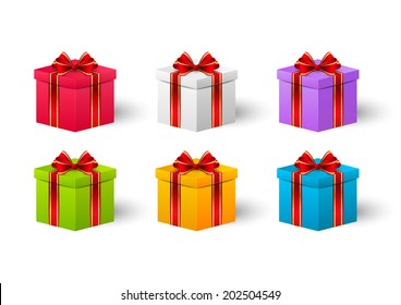 Set of Birthday gift boxes