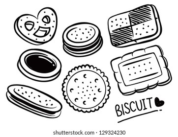 Set Of Biscuit Doodle
