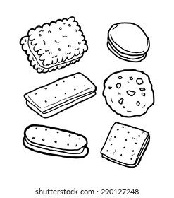 Set Of Biscuit Doodles