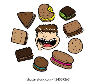 set of biscuit doodles