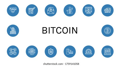 Conjunto de iconos de bitcoin. Como método de pago, Ledger, Bitcoin, Tokens, Blockchain, Token, Fintech , iconos de bitcoin