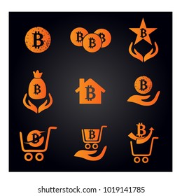 set bitcoin vector simple