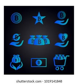 set bitcoin vector simple