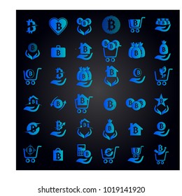 set bitcoin vector simple