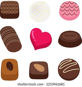Set of Bite of Chocolate