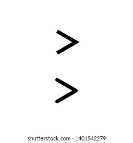 Set of black arrow icons isolated on a white background,