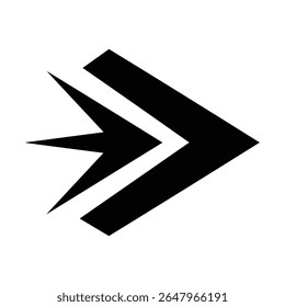 Set of black arrow icons. Various packaging symbols. Motion pointers. Site and player control buttons. Flat style logos. Information pointers. Wayfinding directions. Modern simple vector arrows.