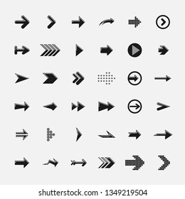 Set Of Black Arrows