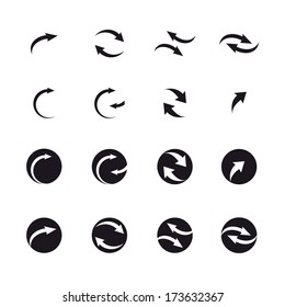 set of black arrows