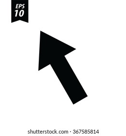 set of black arrows on white background