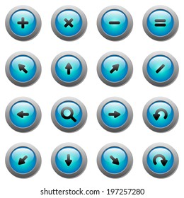 set of black arrows and symbols in vector