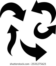 Establecer flechas negras para el Diseño web