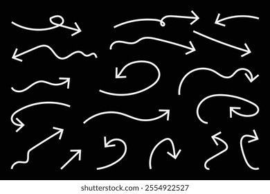 Set black arrows for web design. Arrows vector icon. Arrow icon. Set of big black vector arrows. Cursor, Click. Arrow icon pack