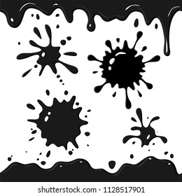 set of black blot