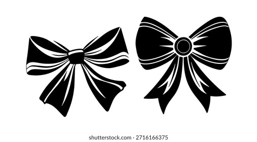 Conjunto de arcos negros sobre un fondo blanco