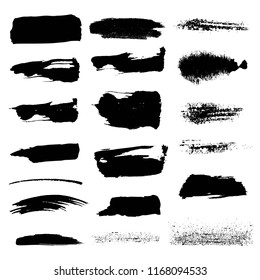 Set. Black brush strokes on a white background.