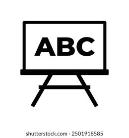 Set of Black Chalkboard icon collection. School Blackboard sings. Vector illustration.