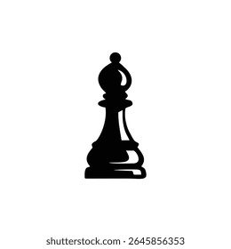 set of black chess pieces icon