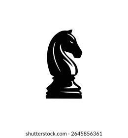 set of black chess pieces icon