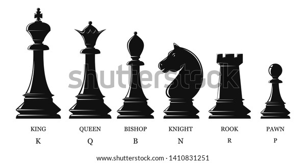 チェスの黒い駒のセット チェスの駒のアイコン ボードゲーム 白い背景にベクターイラスト のベクター画像素材 ロイヤリティフリー