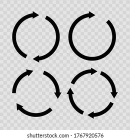 Set of black circle vector arrows with transparant background. Vector Icons. eps 10 - Powered by Shutterstock - Get 15% off with code: PIKWIZARD15