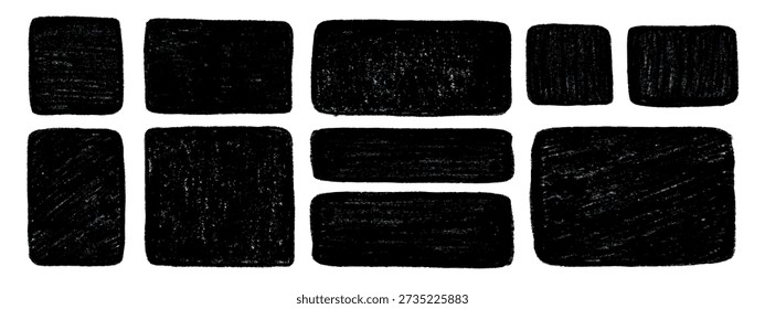 Conjunto marcos caja dibujados