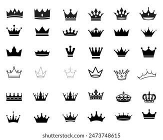 Conjunto iconos la corona