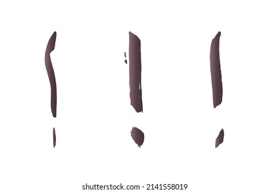 Set black exclamation marks. Collection of question mark and exclamation marks illustration.