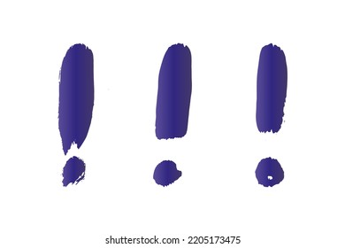 Set black exclamation marks. Collection of question mark and exclamation marks illustration.