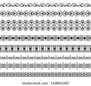 Warli Painting Seamless Pattern Hand Drawn Stock Vector (Royalty Free ...