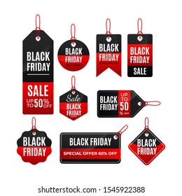 Set Black Friday Tags. For shopping business