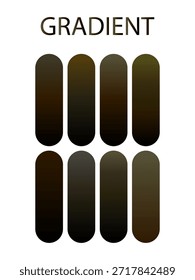 Conjunto de Gradientes negros. multicolor.
