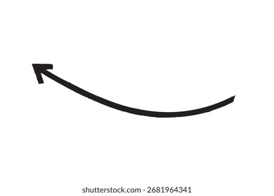 Set of black grunge arrows.Paint brush arrows.
